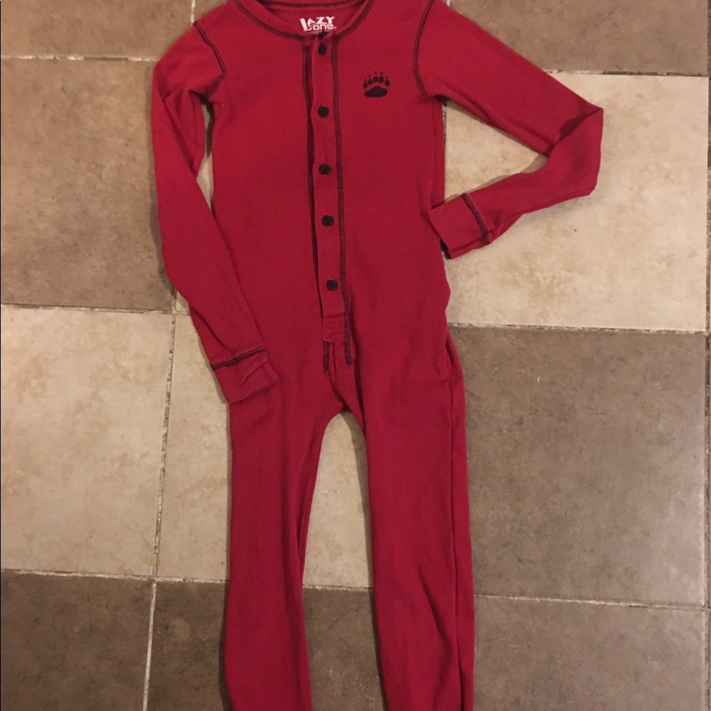 Kids long johns onesie pajamas